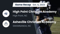 Recap: High Point Christian Academy  vs. Asheville Christian Academy  2023