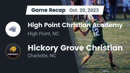 Recap: High Point Christian Academy  vs. Hickory Grove Christian  2023