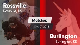 Matchup: Rossville vs. Burlington  2016