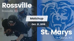 Matchup: Rossville vs. St. Marys  2016