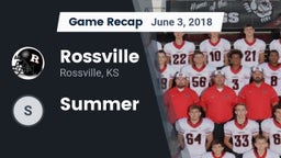 Recap: Rossville  vs. Summer 2018