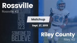 Matchup: Rossville vs. Riley County  2019