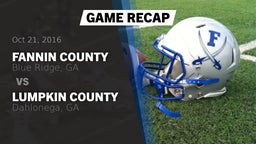 Recap: Fannin County  vs. Lumpkin County  2016