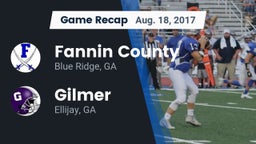 Recap: Fannin County  vs. Gilmer  2017