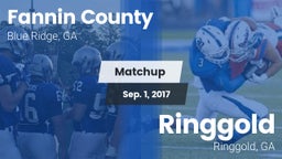 Matchup: Fannin County vs. Ringgold  2017