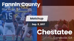 Matchup: Fannin County vs. Chestatee  2017