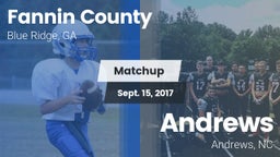 Matchup: Fannin County vs. Andrews  2017