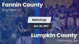 Matchup: Fannin County vs. Lumpkin County  2017