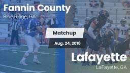 Matchup: Fannin County vs. Lafayette  2018
