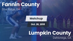Matchup: Fannin County vs. Lumpkin County  2018