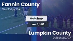 Matchup: Fannin County vs. Lumpkin County  2019