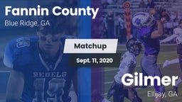 Matchup: Fannin County vs. Gilmer  2020
