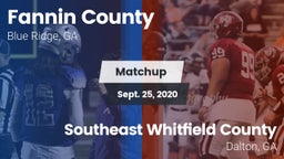 Matchup: Fannin County vs. Southeast Whitfield County 2020