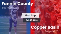 Matchup: Fannin County vs. Copper Basin  2020