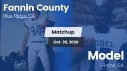 Matchup: Fannin County vs. Model  2020