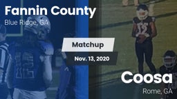 Matchup: Fannin County vs. Coosa  2020