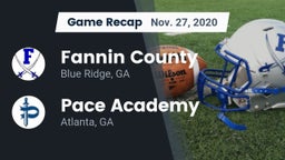 Recap: Fannin County  vs. Pace Academy 2020