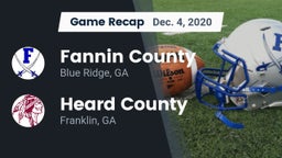 Recap: Fannin County  vs. Heard County  2020