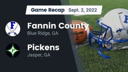 Recap: Fannin County  vs. Pickens  2022
