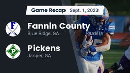 Recap: Fannin County  vs. Pickens  2023