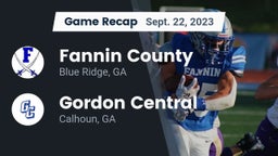 Recap: Fannin County  vs. Gordon Central   2023