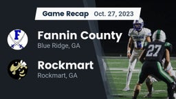 Recap: Fannin County  vs. Rockmart  2023