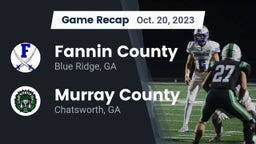 Recap: Fannin County  vs. Murray County  2023