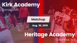 Matchup: Kirk Academy vs. Heritage Academy  2019