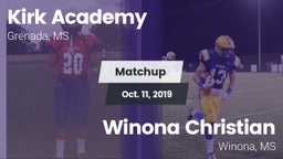 Matchup: Kirk Academy vs. Winona Christian  2019