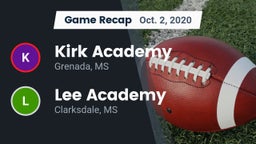 Recap: Kirk Academy  vs. Lee Academy  2020
