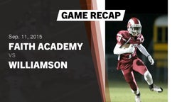 Recap: Faith Academy  vs. Williamson  2015