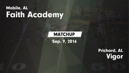 Matchup: Faith Academy vs. Vigor  2016