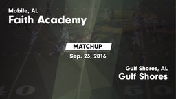 Matchup: Faith Academy vs. Gulf Shores  2016