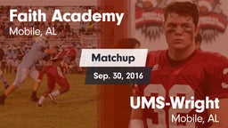 Matchup: Faith Academy vs. UMS-Wright  2016
