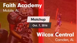 Matchup: Faith Academy vs. Wilcox Central  2016