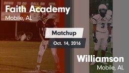 Matchup: Faith Academy vs. Williamson  2016