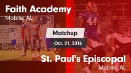 Matchup: Faith Academy vs. St. Paul's Episcopal  2016