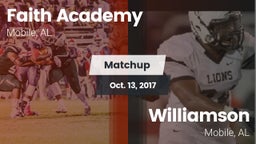 Matchup: Faith Academy vs. Williamson  2017