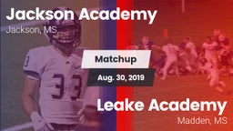Matchup: Jackson Academy vs. Leake Academy  2019