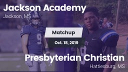 Matchup: Jackson Academy vs. Presbyterian Christian  2019