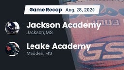 Recap: Jackson Academy  vs. Leake Academy  2020