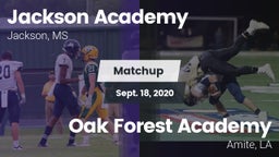 Matchup: Jackson Academy vs. Oak Forest Academy  2020