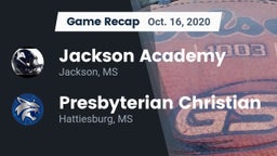 Recap: Jackson Academy  vs. Presbyterian Christian  2020