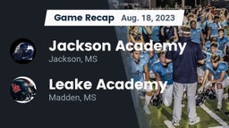 Recap: Jackson Academy  vs. Leake Academy  2023