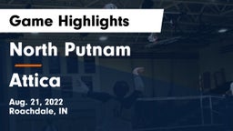 North Putnam  vs Attica  Game Highlights - Aug. 21, 2022