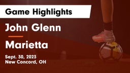John Glenn  vs Marietta  Game Highlights - Sept. 30, 2023