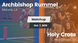 Matchup: Archbishop Rummel vs. Holy Cross  2016