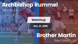 Matchup: Archbishop Rummel vs. Brother Martin  2016