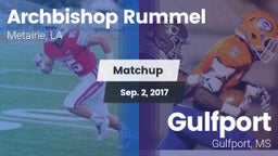 Matchup: Archbishop Rummel vs. Gulfport  2017