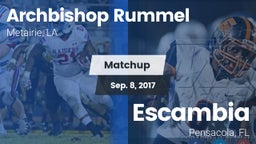Matchup: Archbishop Rummel vs. Escambia  2017